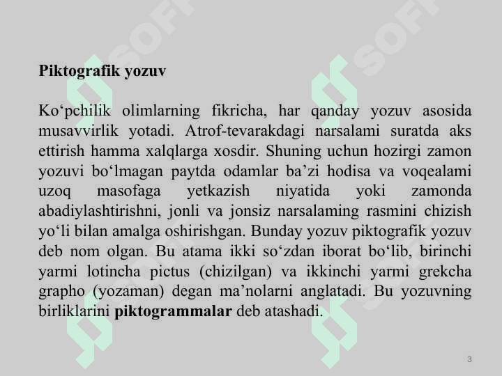 Yozuv va uning rivojlanish bosqichlari 3