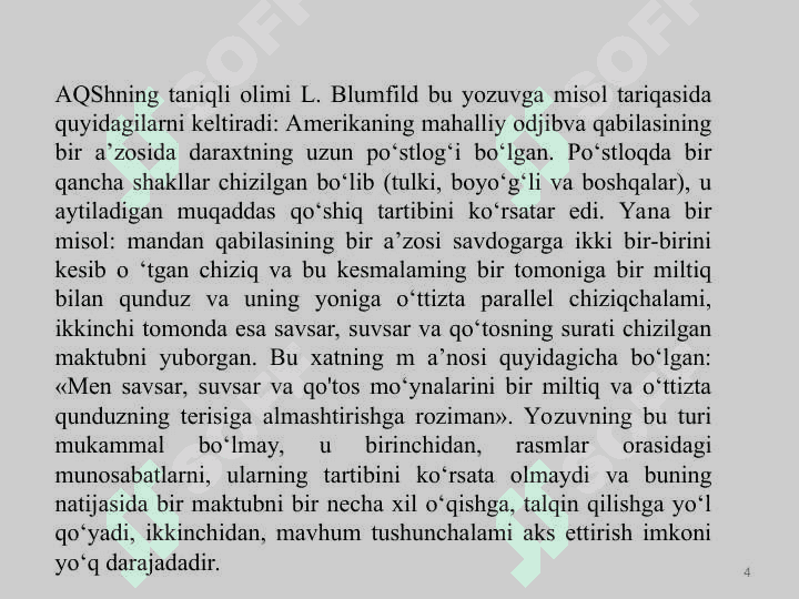 Yozuv va uning rivojlanish bosqichlari 4