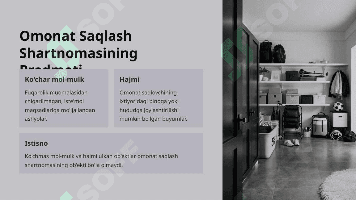 Omonat Saqlashning Asosiy Qoidalari 5