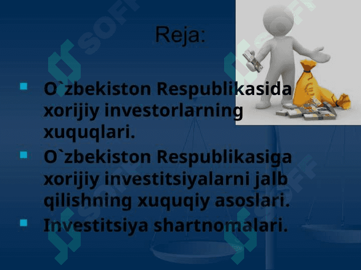 Xorijiy investitsiyalar jalb qilish shakllari 2