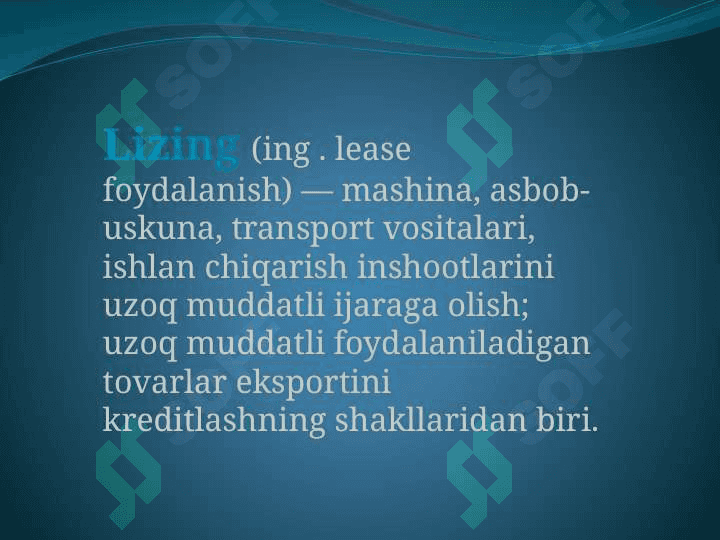 Lizing operatsiyalari hisobi 3