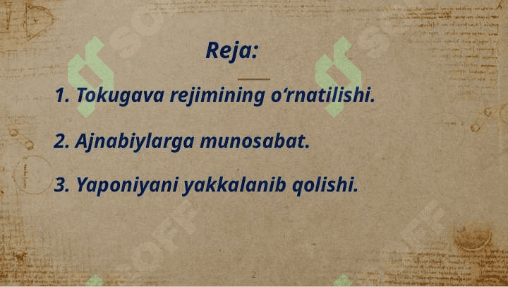 XVI-XVII asrlarda Yaponiya 2