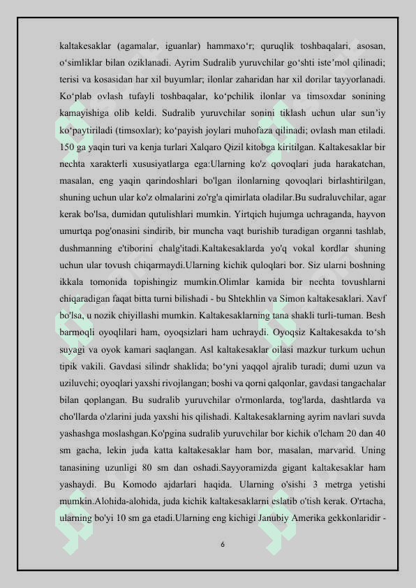 Kaltakesaklar 7