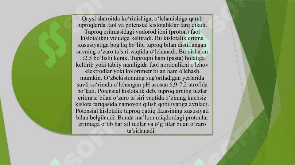 Tuproq kimyosi taqdimot 7