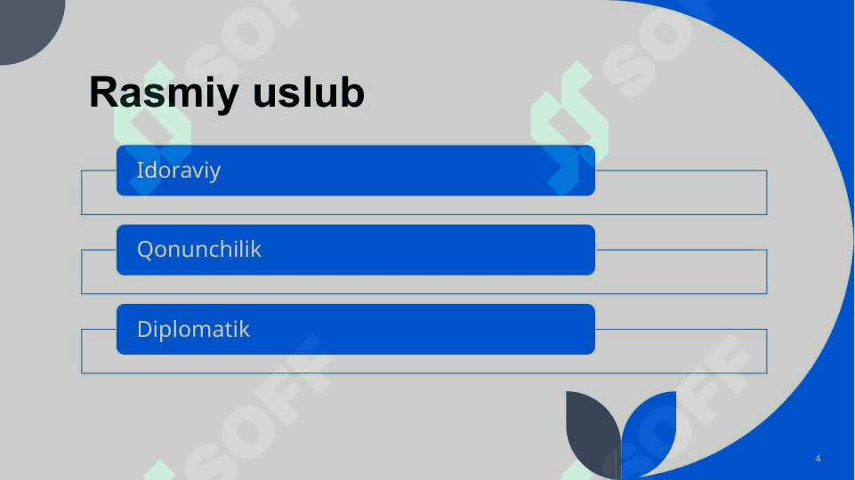 RASMIY USLUB 4