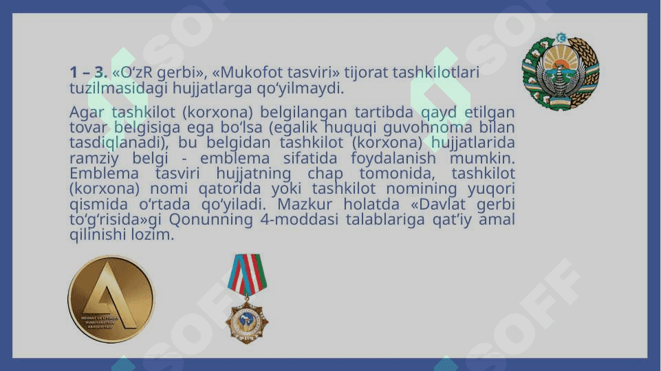 Hujjatlar ustida ishlash tartibi. Hujjatlarning  zaruriy qismlari (rekvizitlar) va ularni rasmiylashtirish, ish yuritishda qo’llaniladigan blankalar 7