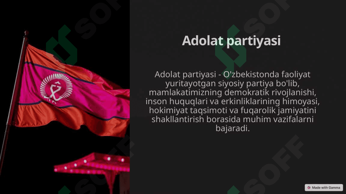 Adolat Sotsial-Demokratik Partiyasi (taqdimot) 2