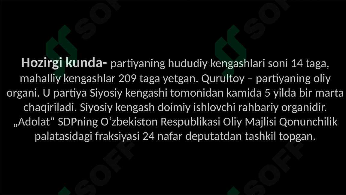 Adolat Sotsial-Demokratik Partiyasi (taqdimot) 7