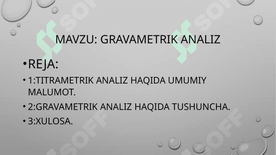 Gravametrik analiz 2