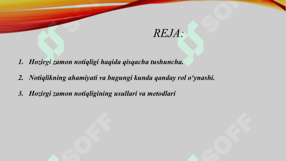 Hozirgi zamon notiqligi haqida 2