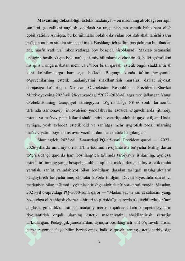 Boshlang‘ich sinflarda o‘quvchilarning estetik madaniyatini shakllantirish 3