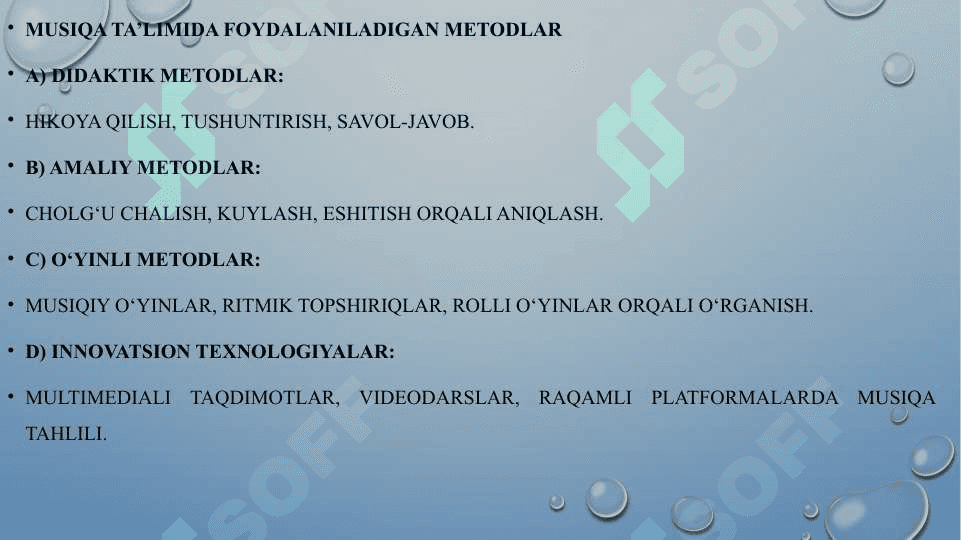 Musiqa ta'limi dasturining xususiyatlari 7