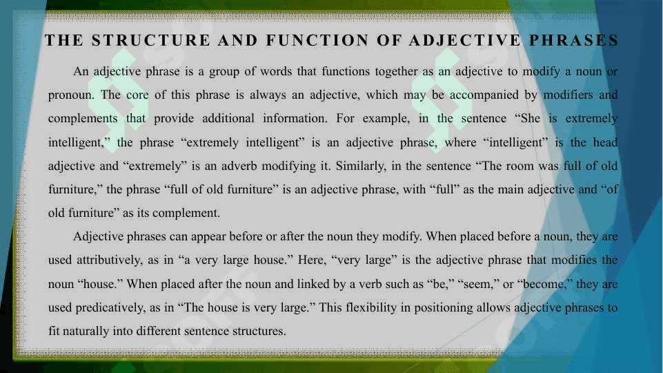 Levels of the adjective 3