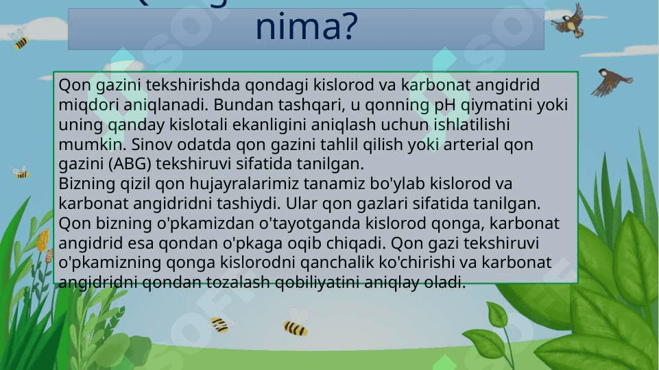 Qonda gazlar miqdorini aniqlashning yangi usullari 3