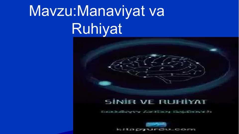 Manaviyat va Ruhiyat