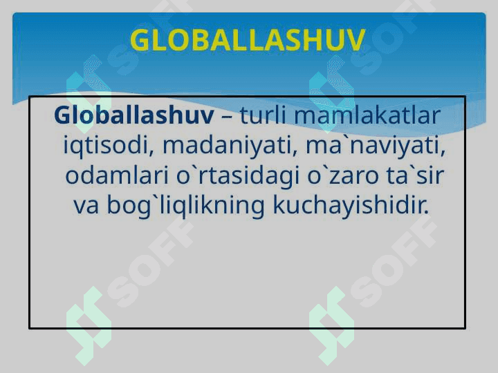GLOBALLASHUV VA MA`NAVIYAT 3