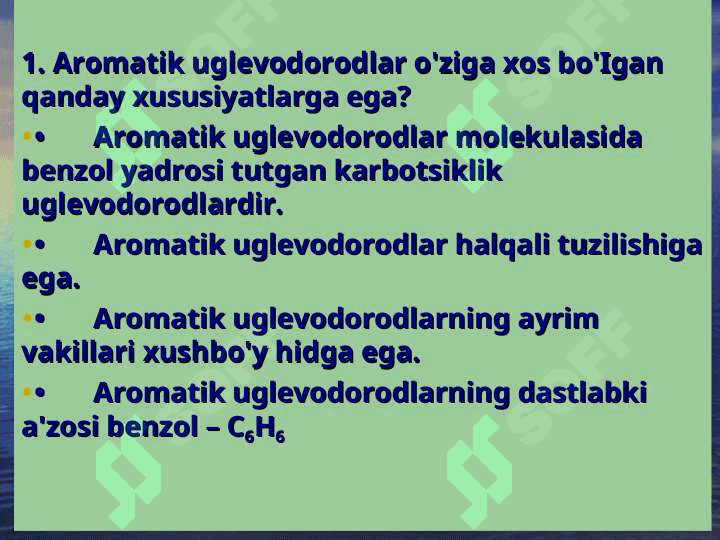 Aromatik uglevodorodlar 2