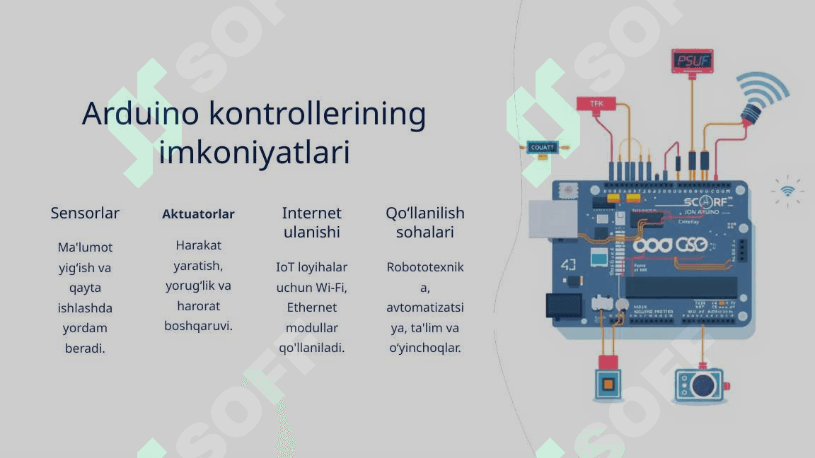 Arduino kontrolleri va uning imkoniyatlari 3