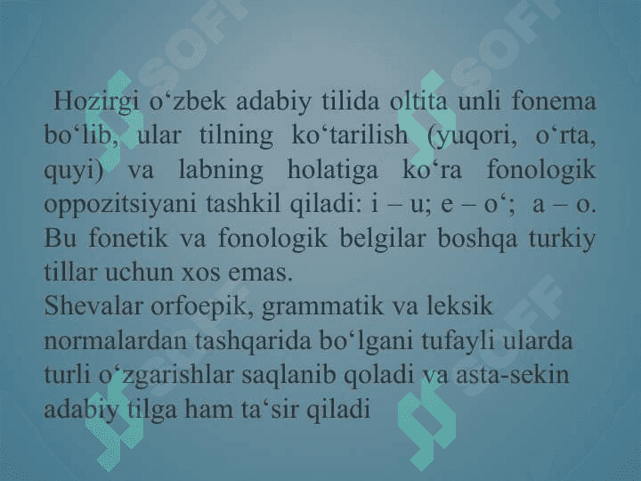 Tilning tarixiy taraqqiyoti va o‘zgaruvchanligi 8