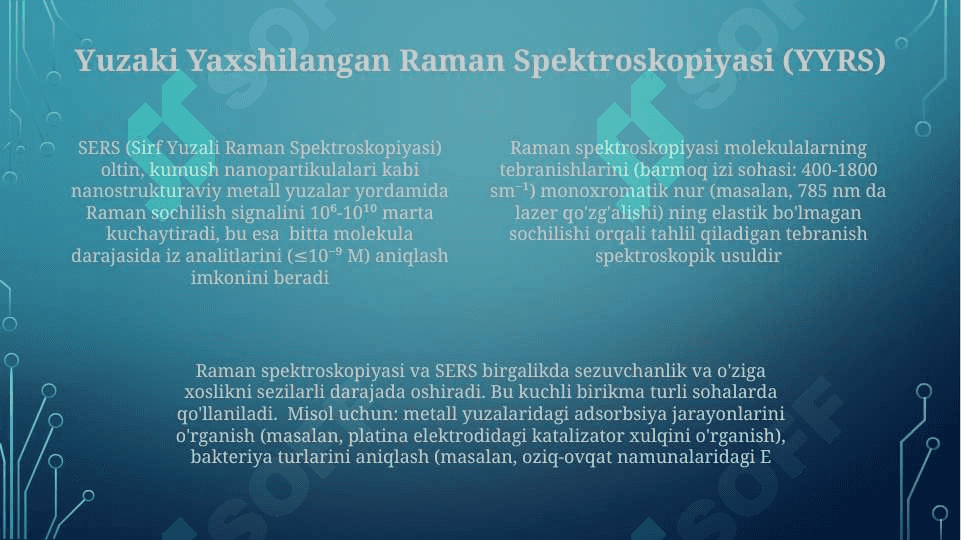 Roman spektroskopiya tahlil qilish 4