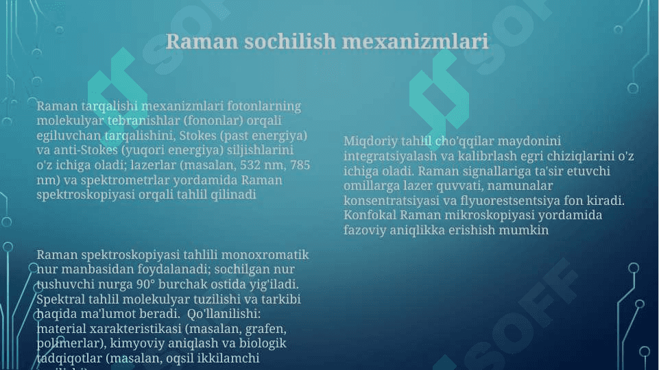 Roman spektroskopiya tahlil qilish 8