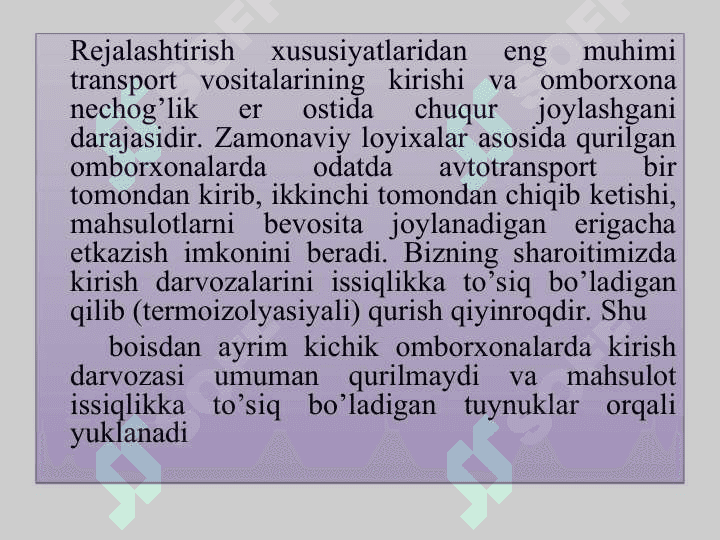 SAQLASH OMBORLARI TURLARI VA TUZILISHI 4