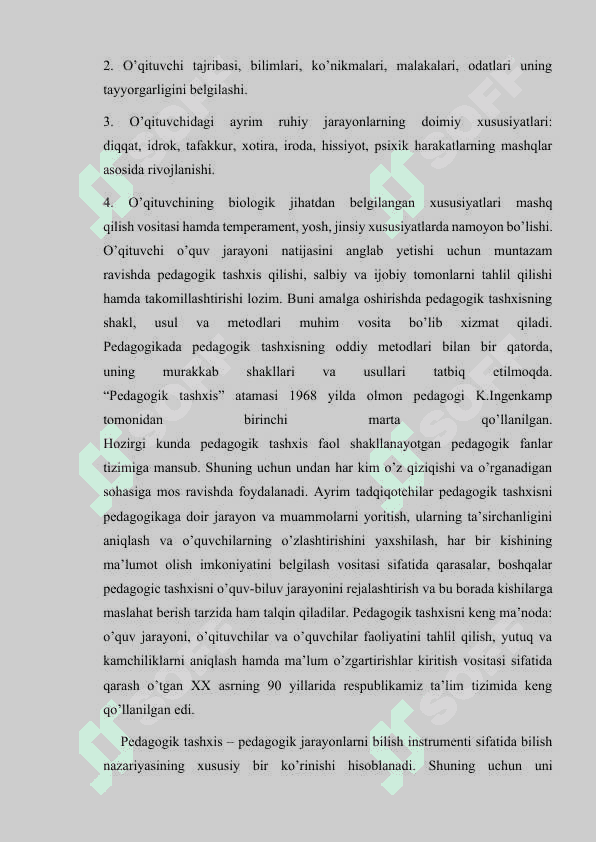 Tarbiyalanuvchilarning bilim ko’nikma malakalarini tashxis etish 6