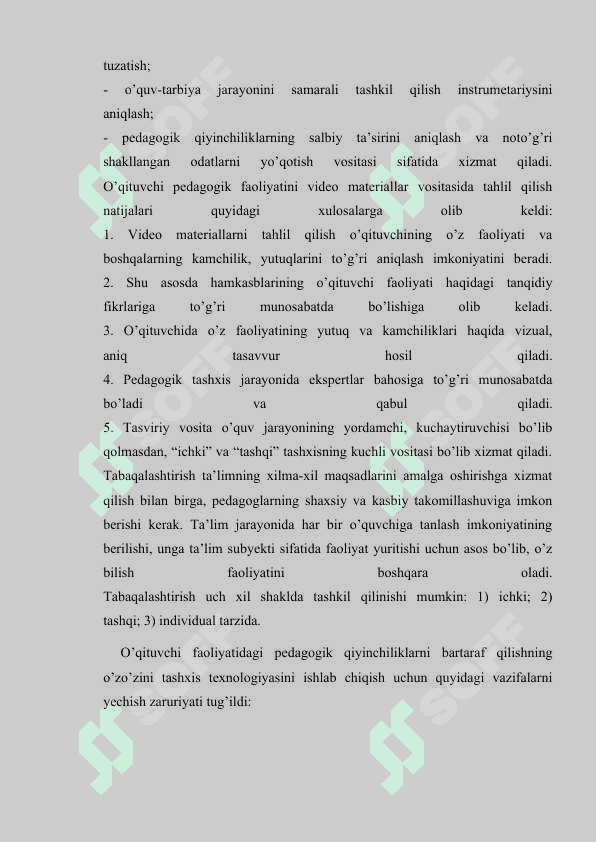 Tarbiyalanuvchilarning bilim ko’nikma malakalarini tashxis etish 8