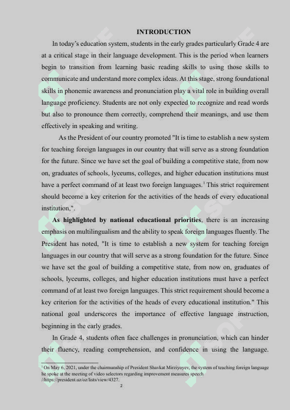 Phonemic awareness  the role of pronounciation in language proficiency for 4th grade students 2