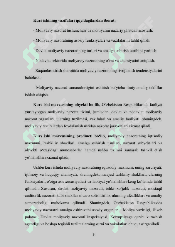 Moliyaviy nazoratning mohiyati, zarurligining tashkiliy shakllari 3