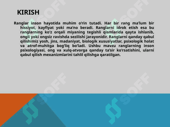 Ranglarni idrok etish 3