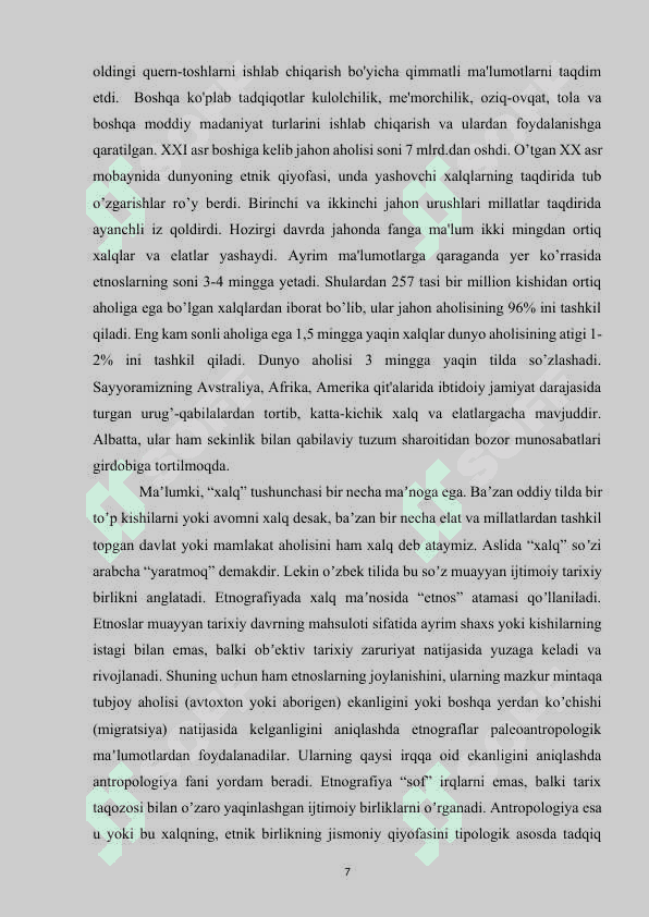 ARXEOLOGIK MANBALAR HAQIDA ETNOGRAFIK SO'ROVLAR O'TKAZISH.docx 1
