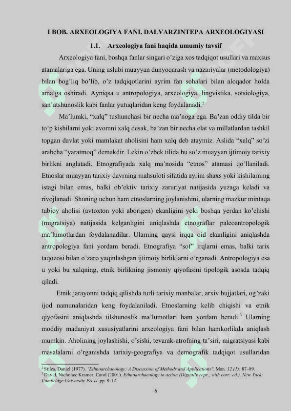 DALVARZINTEPA ARXEOLOGIK YODGORLIGINING ETNOGRAFIK MATERIALLARI 5