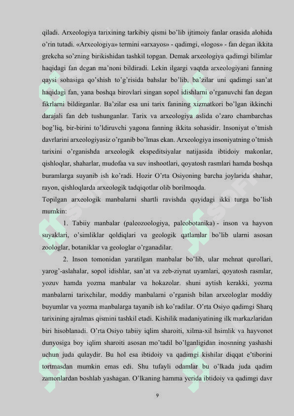 DALVARZINTEPA ARXEOLOGIK YODGORLIGINING ETNOGRAFIK MATERIALLARI 8