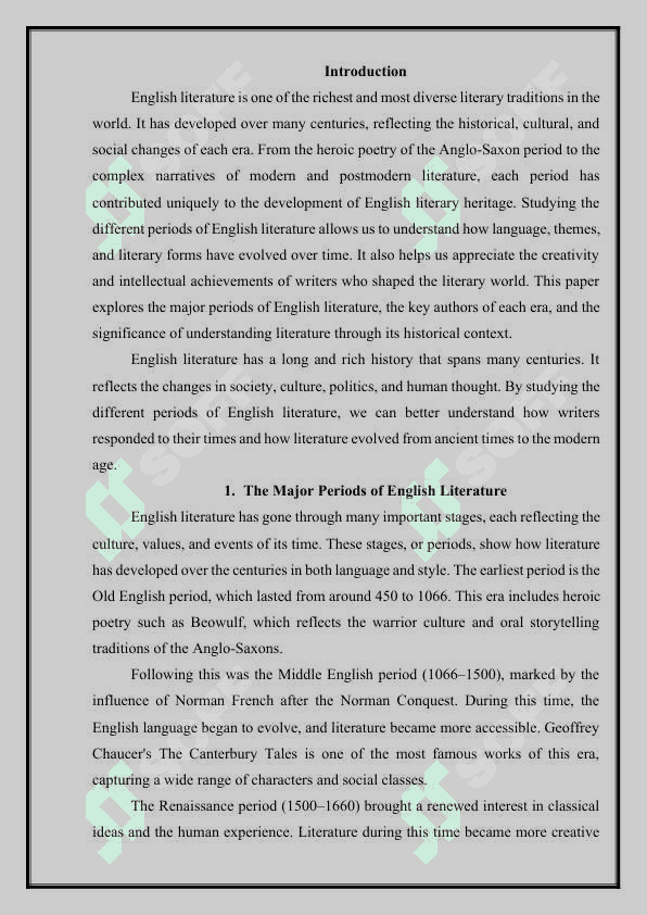 Periods of English literatures 3