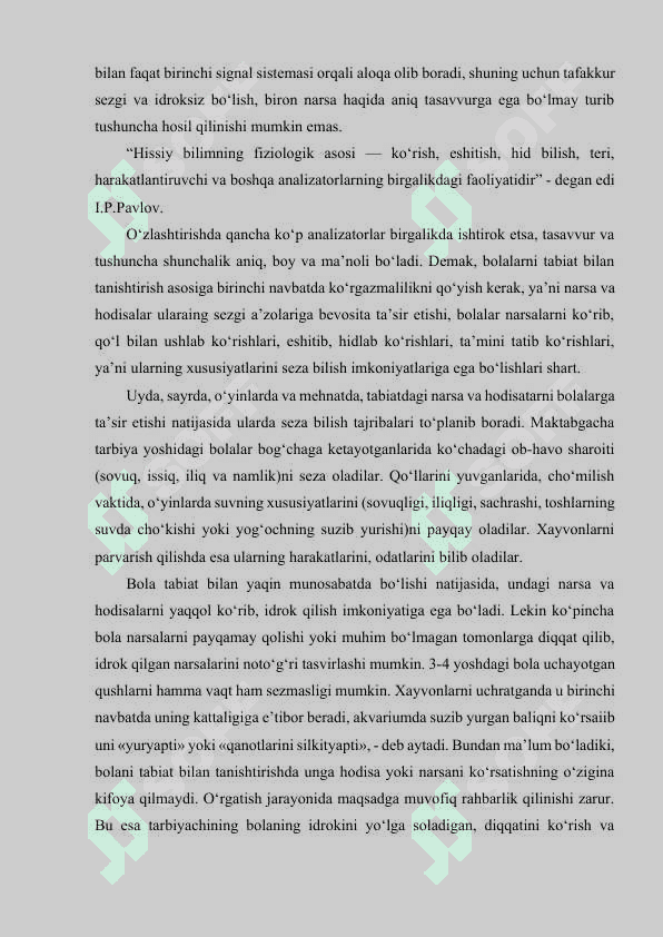 TABIAT BILAN TANISHTIRISH TAMOYILLARI. 2