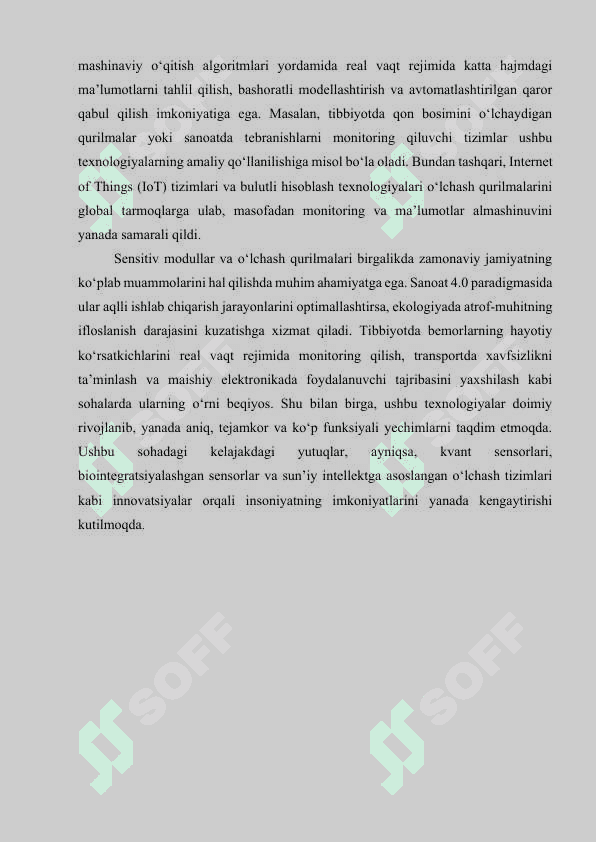 Sensitiv modullar va o‘lchash qurilmalari 5