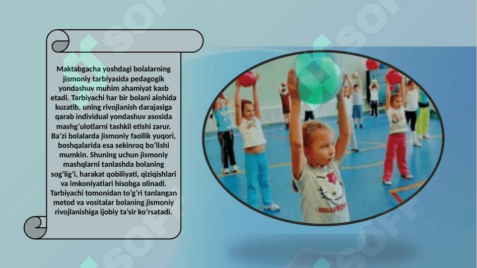 Maktabgacha yoshdagi bolalar jismoniy tarbiyasi metodikasi 4