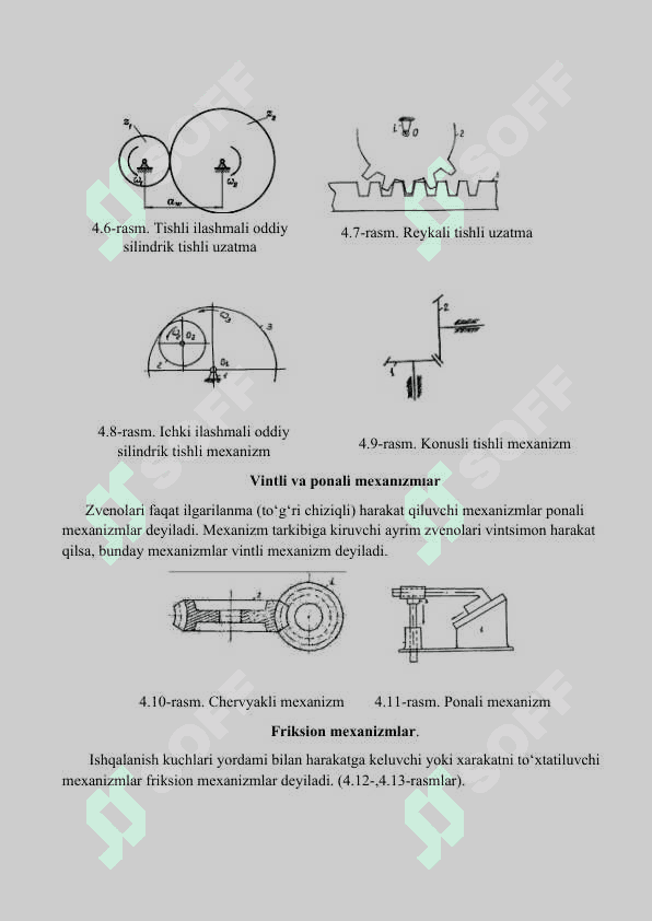 Ishchi mashina va mexanizmlarning turlari va ular haqida tushuncha. 4