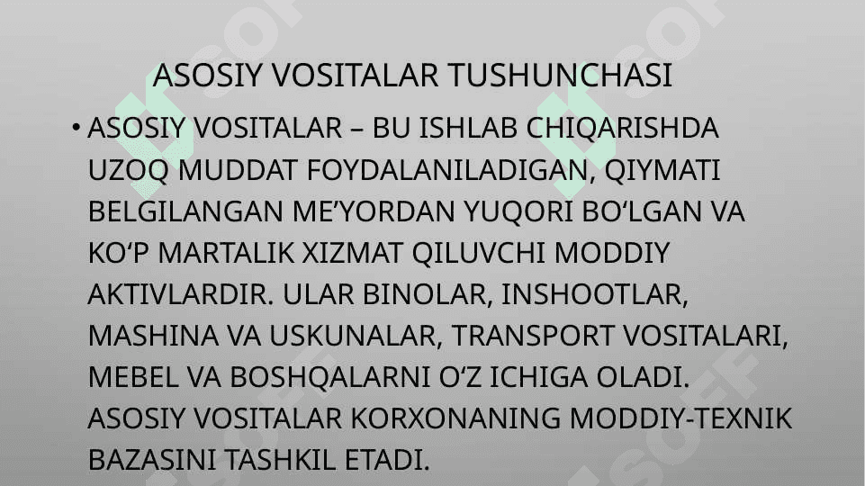 Asosiy vositalar auditi 3