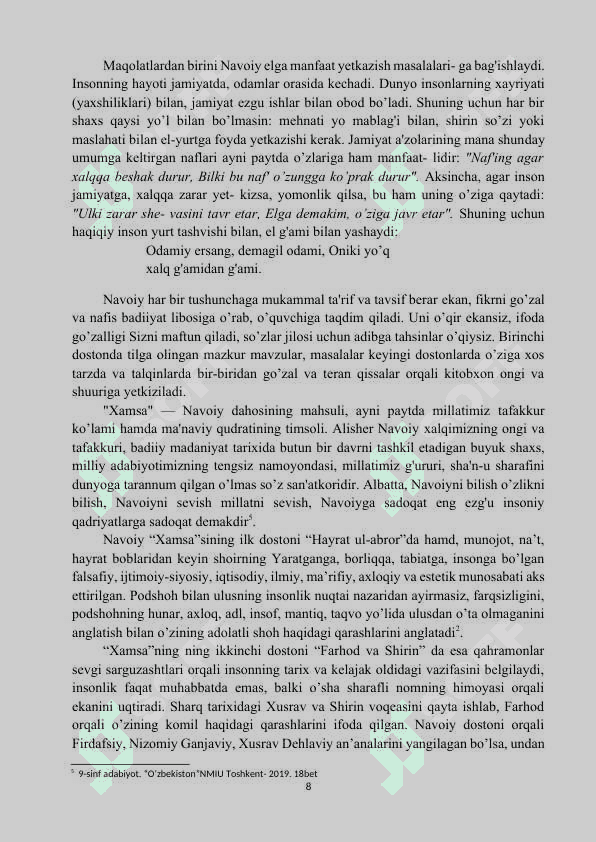 Saddi iskandariydagi hikoyalarning g’oyaviy-badiiy xususiyatlari 8
