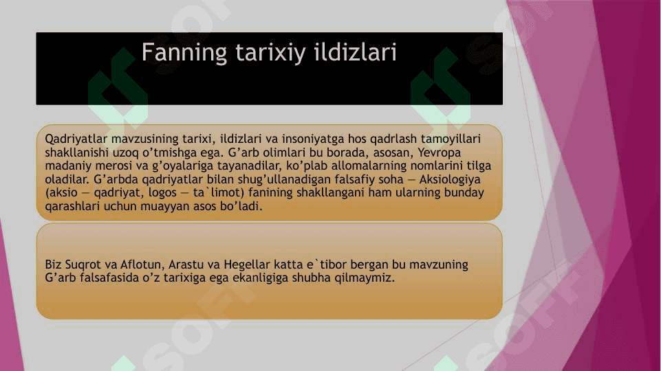Qadriyatlar falsafasi (aksiologyia) 4