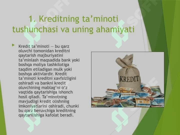 Kreditning ta’minoti va uning shakllari 4