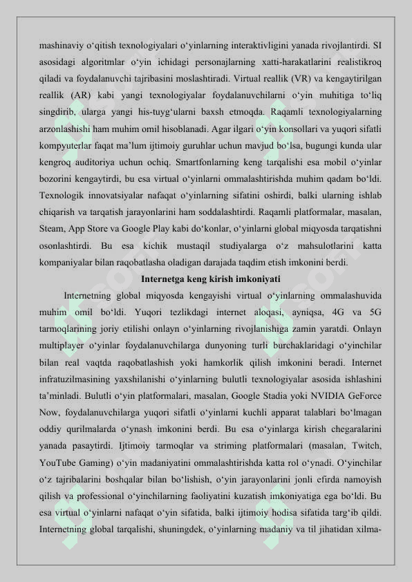 Virtual  o’yinlarning asoratlari 25 7