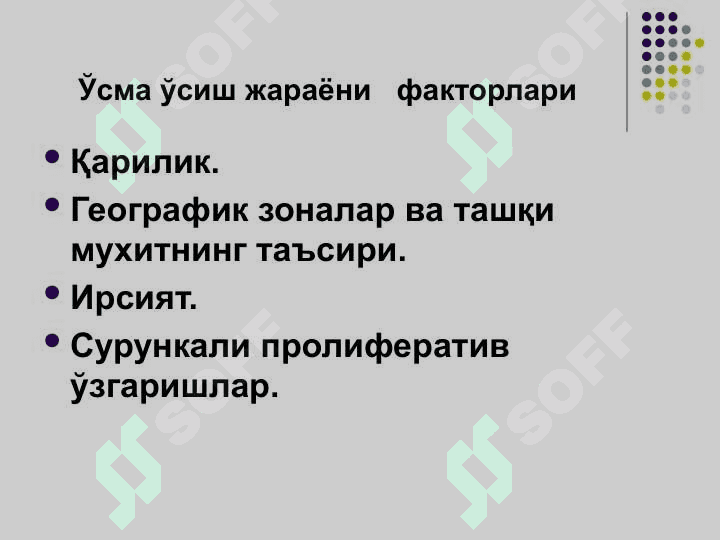 ЎСМАЛАР 3