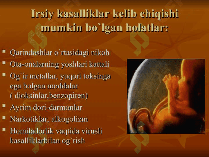 IRSIY KASALLIKLAR VA ULARNING OLDINI OLISH 4