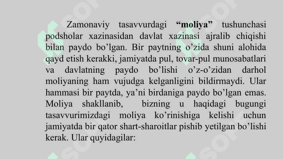 Moliyaning mohiyati va funksiyalari 5