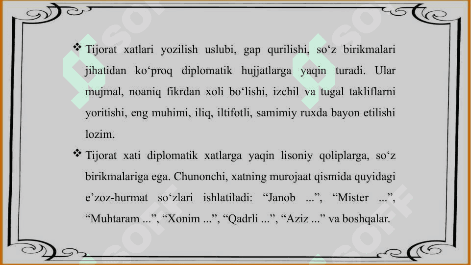 Davlat tilida tijorat yozishmalarini amalga oshirish 4