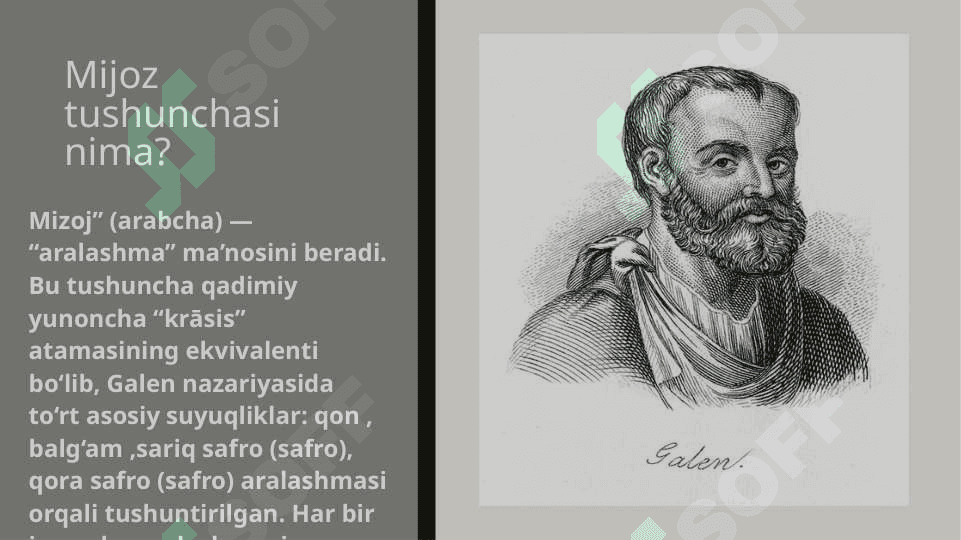 Mizoj haqida ta'limot va uni sharq tibbiyotida ahamiyati 2
