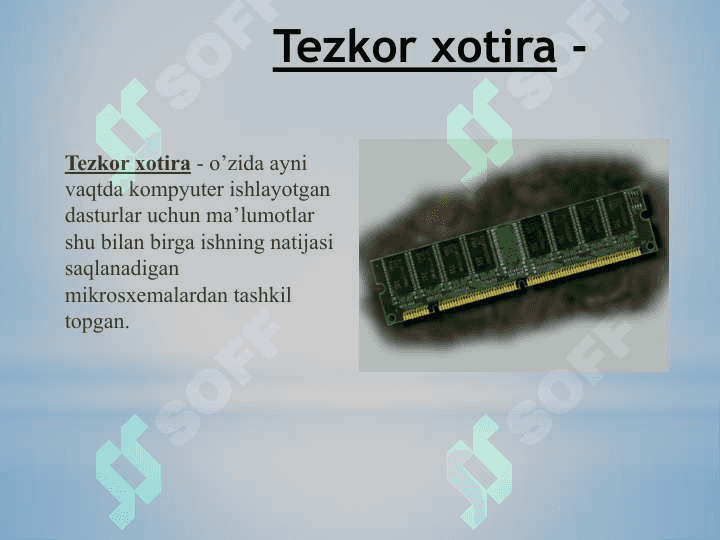 Axborot jarayonlarining texnik ta’minoti. 7